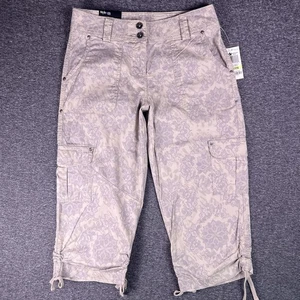 Style & Co Caprihose Damen 4P Beige Cargo Utility Crop Outdoor 29x19 NEU - Bild 1 von 14