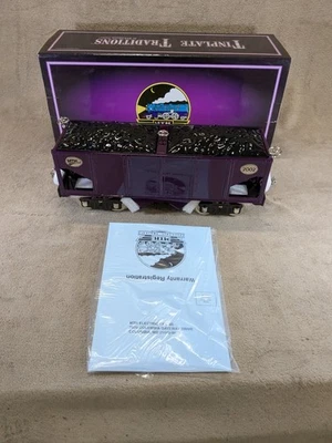 MTH 10-2012 Tinplate Traditions 200 Series Std. Gauge Hopper Car Purple - Image 1 of 4