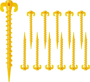VAKS Tent Stakes, 12 Pack Beach Tent Stakes Canopy Anchors Canopy Stakes  - Bild 1 von 12