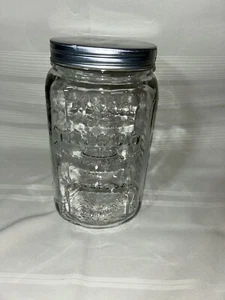 Grant Howard Jumbo Mason Embossed Glass Storage Jar, 140 Ounces, Clear - Picture 1 of 4
