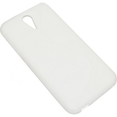 Ssyl Custodia Tpu Silicone Cover S-line Back Gel Case Htc Desire 620 White Nuova - Immagine 1 di 3