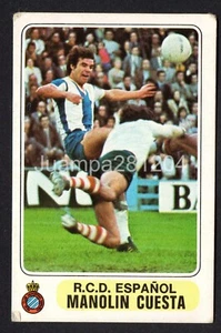 MANOLIN CUESTA - RCD ESPANYOL 1977-78 CROMO FUTBOL  77/78 PACOSA 2 NUNCA PEGADO - Picture 1 of 2