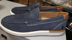Original Hush Puppies GT Herren Halbschuhe Boot leicht blau Lederschuhe Größe 9 - Bild 1 von 11