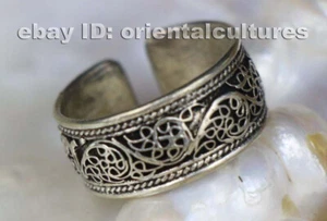 Tribal exotic chinese handmade miao silver ring - Picture 1 of 6