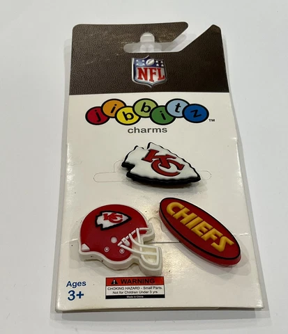 Kansas City Chiefs NFL Official Crocs Licensed Jibbitz - 3 Pack New! Cover