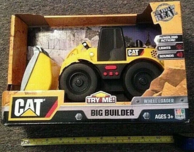 Toy State Caterpillar Cat Wheel Loader Tractor Lights Sounds Motion NEW - Image 1 of 4