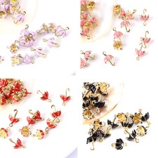 10pc Alloy Enamel Umbrella Pendants Metal Pendant Charms Links Finding 19x11.5mm