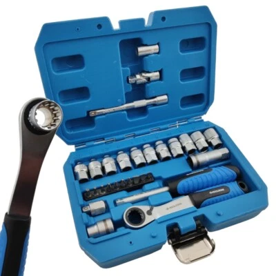 Go Through Socket Set Metric Go Thru Ratchet Socket & Bit Set 4.5-13mm 29Pce - Image 1 of 4