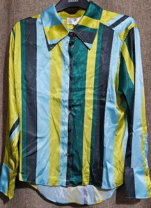 Forever Unique Satin Long Sleeve Blouse - UK 14 - Picture 1 of 3