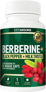 Gluten-Free Berberine 500Mg, 60 Veggie Capsule W/La-3 AMPK Metabolic Activator - Picture 1 of 12