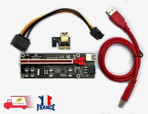Riser PCI-E Adapter Karte 1x auf 16x V009S Plus GPU - für Bitcoin Ethereum - Bild 1 von 3