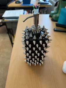mike and ally quill soap dispenser black and silver spike - Picture 1 of 3
