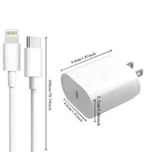 chargeur type c iphone + adaptateur - Photo 1 sur 2