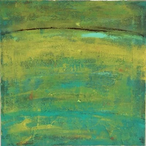 Original Abstract Art 12" x 12" Signed Acrylic Canvas - Picture 1 of 4