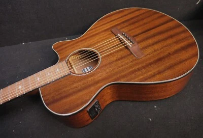 IBANEZ AEG62 NMH Mahogany Color Acoustic Electric Cutaway Guitar preamp & Tuner - Image 1 of 4