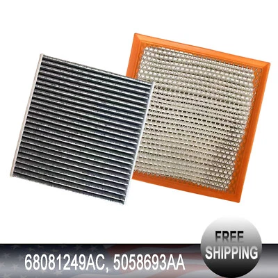 Combo Set Engine&Cabin Air Filter Fits For 2011-2018 Dodge Journey Avenger 3.6L Foto 1 de 4