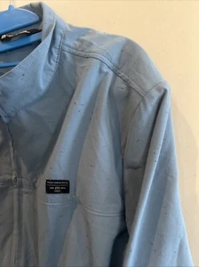Travis Mathew Men's Fisticuffs Golf Light Blue Jacket Sz L EUC - Picture 1 of 21