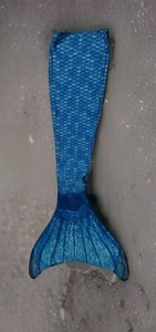Fin Fun Mermaidens Kids 10 Blue Mermaid Tail & Monofin EUC - Picture 1 of 13