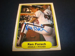 Ken Forsch Angels Astros 1982 Fleer #459 Signed Authentic Autograph Card A9 - Picture 1 of 1