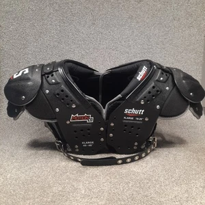 Schutt Motion 10 Football Shoulder Pads Adult XL Black 19-20” 46-48” QB WR NEW - Picture 1 of 11