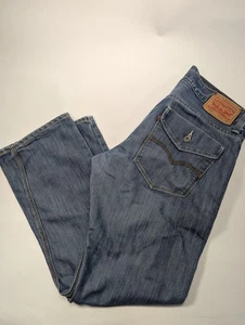 Levis 514 Mens 34x30.5 - Medium Wash - Patch Pocket - Cotton Polyester Blend - Picture 1 of 13