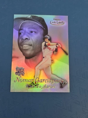 1999 Topps Gold Label Race to Hank Aaron Black #RA6 Nomar Garciaparra Card 5H - Image 1 of 2