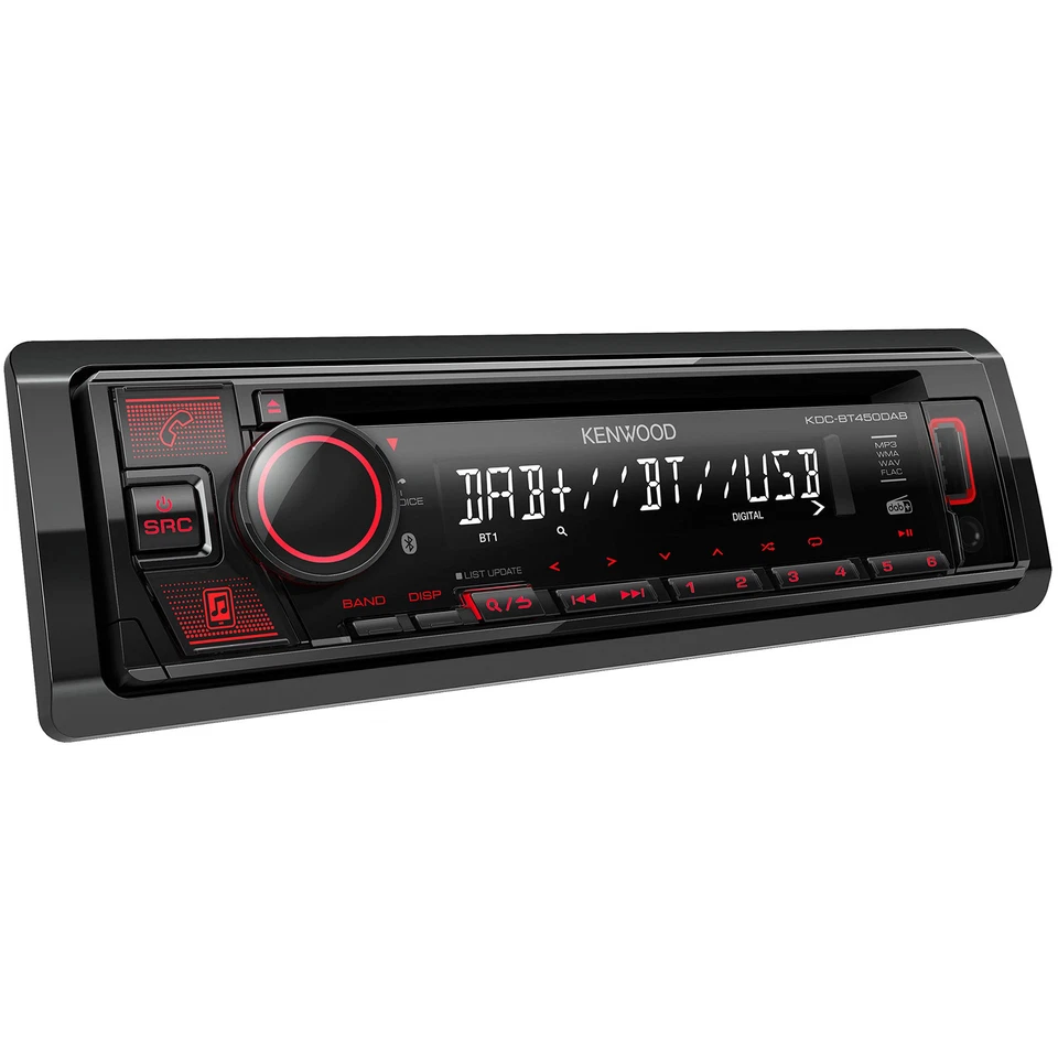 Kenwood KDC-BT450DAB, autoradio con CD, Bluetooth e DAB+ integrato (F5Z) - Immagine 1 di 1