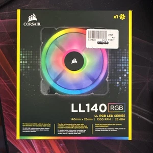 Corsair LL140 RGB 140mm RGB Podwójna pętla świetlna PWM RGB LED Wentylator P/N CO-9050073-WW - Zdjęcie 1 z 4