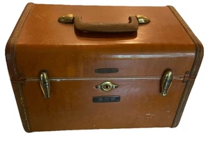 Maleta Tren Equipaje Samsonite Shwayder Bros Vintage Marrón Estilo 4612 Sin Llave - Imagen 1 de 14