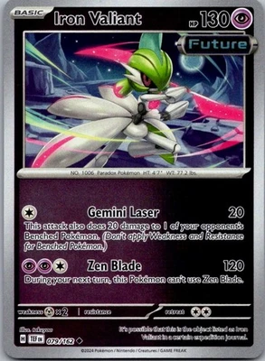 Iron Valiant - 079/162 SV05: Temporal Forces Reverse Holo Uncommon NM - Image 1 of 2