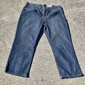 Neu mit Etikett Carhartt Holter Jeans Relaxed Fit 38 x 30 Herren Denim Hose blau gerades Bein - Bild 1 von 7