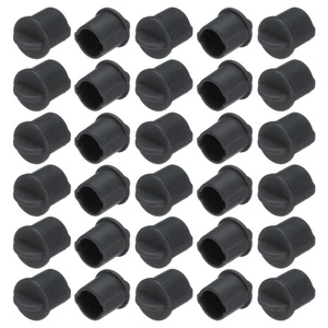 30 pièces BNC-A Couvercles de conduits de port bouchons de protection en silicone, noir - Photo 1 sur 4