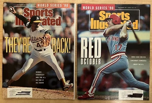 1990 Sports Illustrated World Series '90 Cincinnati Reds vs Athletics Lot of 2 - Picture 1 of 24