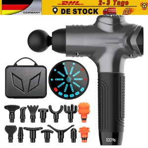 Pistola Massaggiante Elettrica Massage Gun Percussion Muscle 14 Testine Massaggiatore - Foto 1 di 10