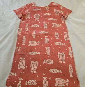 VTG Cotton Connection Coastal Beach Vibes Maxi Pink Side Slits Dress Size Small - Picture 1 of 13