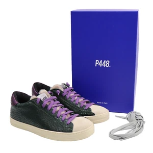 🔥NEW IN BOX P448 John Plum Sneaker, Purple, 7US/37EU, MSRP $298 SHIPS TODAY🔥 - Picture 1 of 12