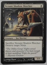 MAGIC THE GATHERING BETRAYERS KAMIGAWA BLACK NEZUMI SHADOW-WATCHER CREATURE CARD