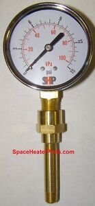 HA1180 Air Gauge 0-15 psi LARGE 2.5" Face Heavy Duty  Reddy Master Remington