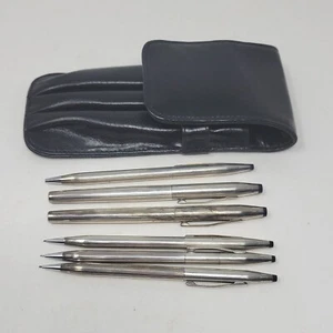 Juego de 3 BOLINTS, LÁPICES VINTAGE CROSS de plata de ley cada uno - Imagen 1 de 14