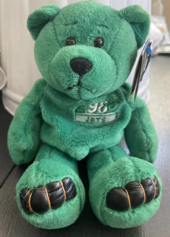 Keyshawn Johnson #19 Beanie Bear Limited Treasures 1998 New York Jets NFL, 9” C3 Cover