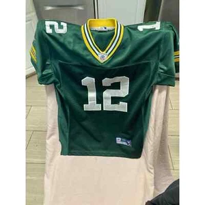Vintage Kids Reebok Green Bay Packers #12 Aaron Rodgers Jersey Size M - Picture 1 of 3