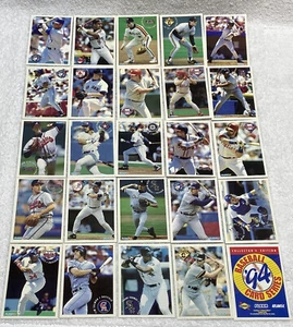 2 Sets of 25 Fleer Baseball Card Series 1994 Sunoco Collector's Edition Complete - Picture 1 of 10