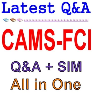 CAMS-FCI Advanced CAMS-Financial Crimes Investigations Exam Q&A - Photo 1/1