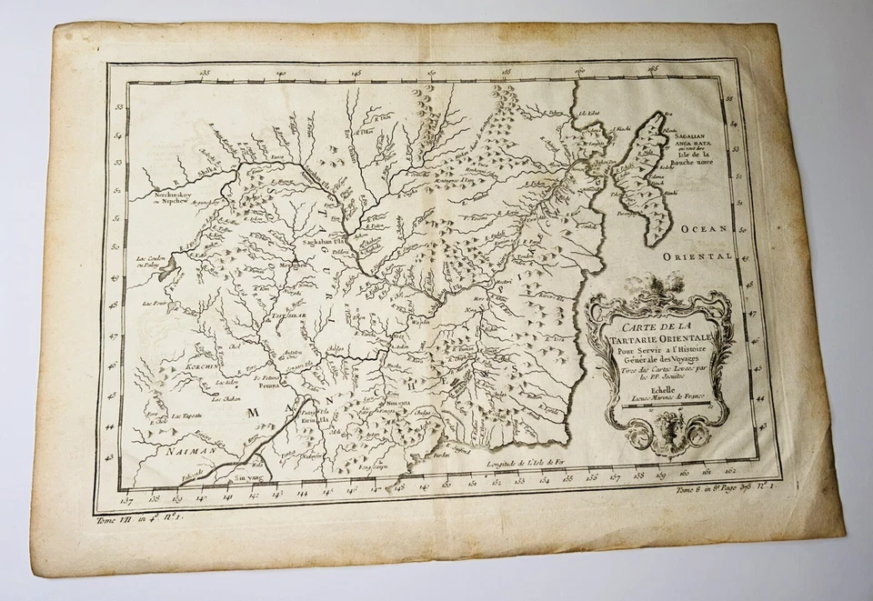 Mapa CARTE DE LA TARTARIE ORIENTALE c1749 Foto 1 de 4