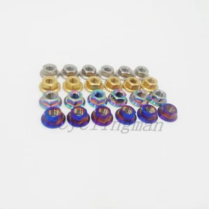 6 piezas M5x0,8 mm Pitch MTB Bicicleta de Montaña Bicicleta Titanio Brida Ti Tuercas Gr5 - Imagen 1 de 6