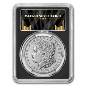 2023 Silver Morgan Dollar MS-70 PCGS (First Day of Issue, Black) - Picture 1 of 4