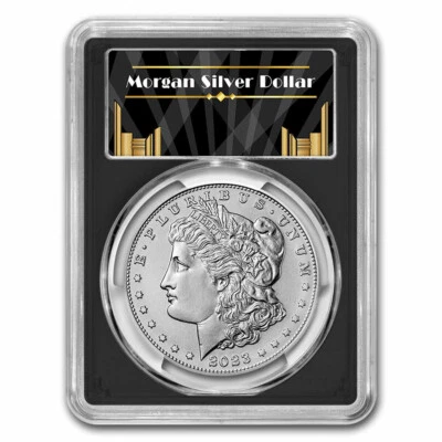 2023 Silver Morgan Dollar MS-70 PCGS (First Day of Issue, Black) - Image 1 of 4
