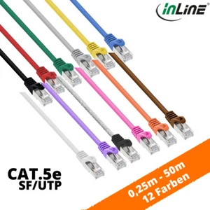 Netzwerkkabel Patchkabel Inline Cat 5e 0,25m - 50m 1 Gbps SF/UTP LAN 12 Farben - Bild 1 von 27