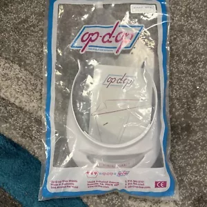 OP-D-OP Visor-Shield Adjustable White 408ABS-Wt- XL - Picture 1 of 3