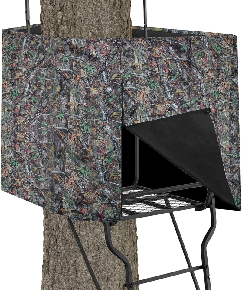 Deer Hunting Tree Stand Blind Cover, 93" X 35" Hunting Treestand Camo Blind Cove - Image 1 of 4